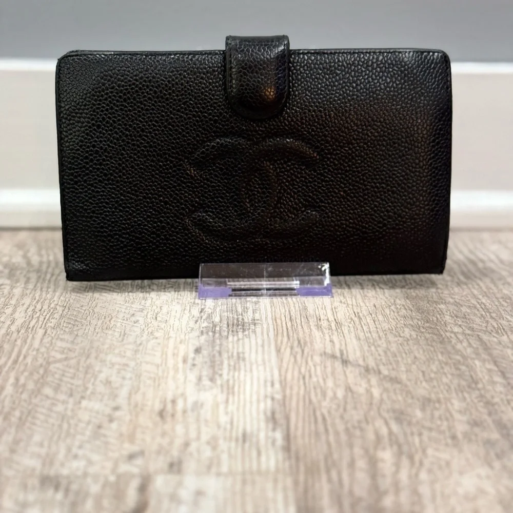 Chanel Long Wallet, Caviar Leather